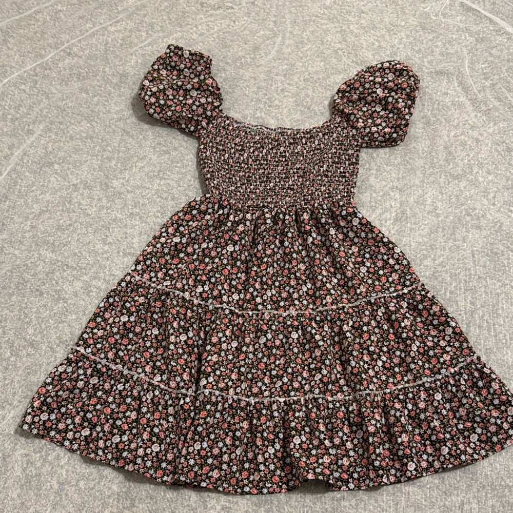 Floral Puff Sleeve Dress for Women